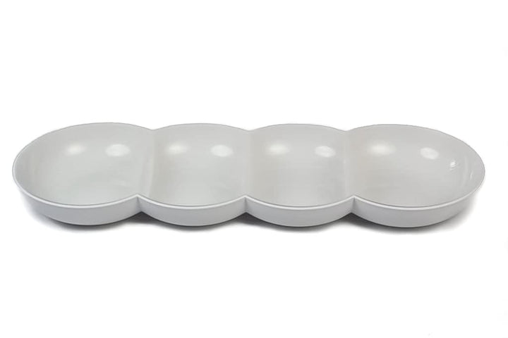 Tupperware Allegra Perle weiss/cremefarben mit Glitzer Servierschale Servierschalenquartett 38652