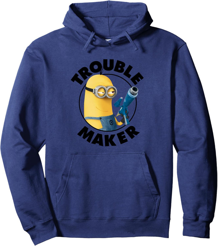 Despicable Me Minions Tim Troublemaker Black Text Pullover Hoodie