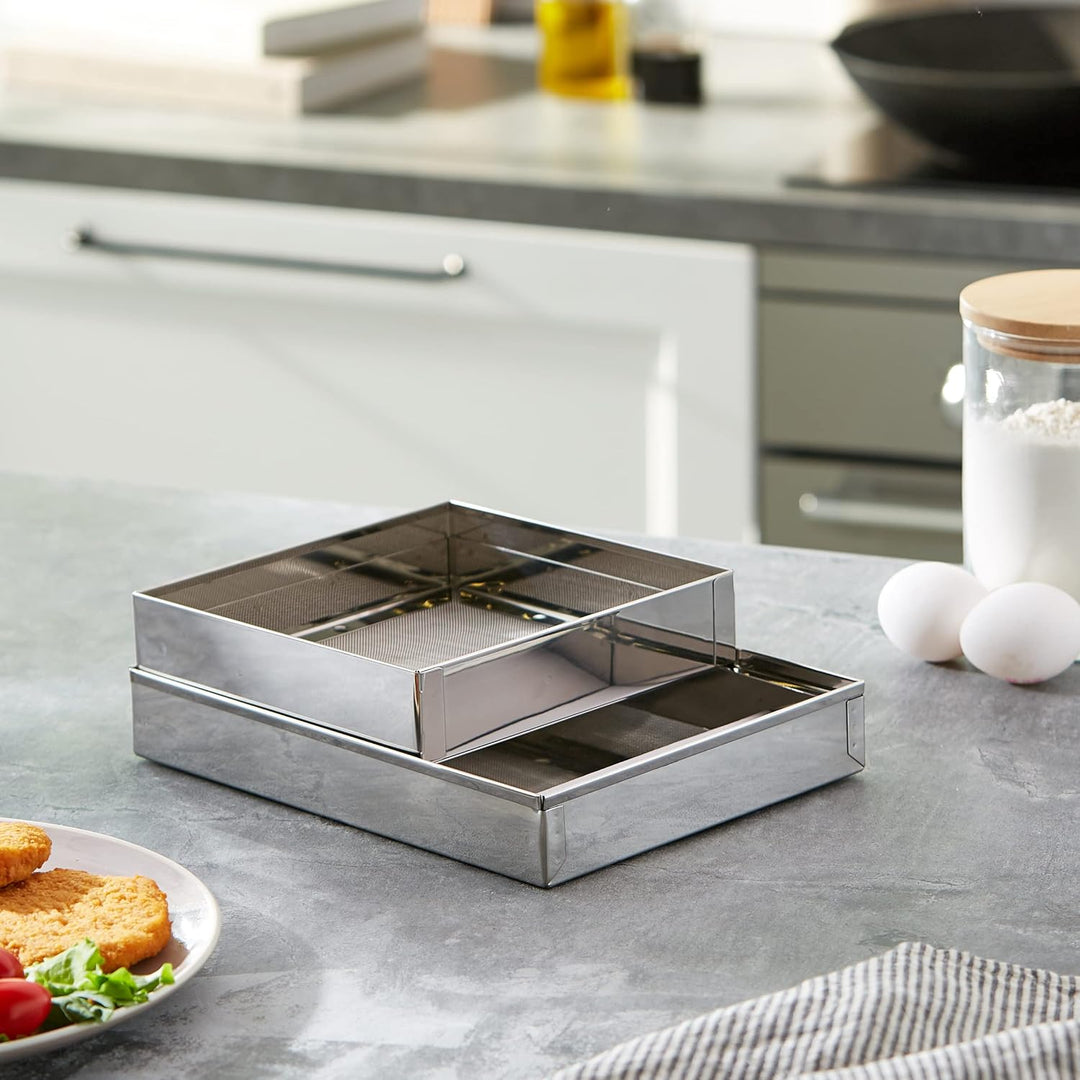 Ibili 718300 - Harinero Inox, 25 x 20 x 25 cm