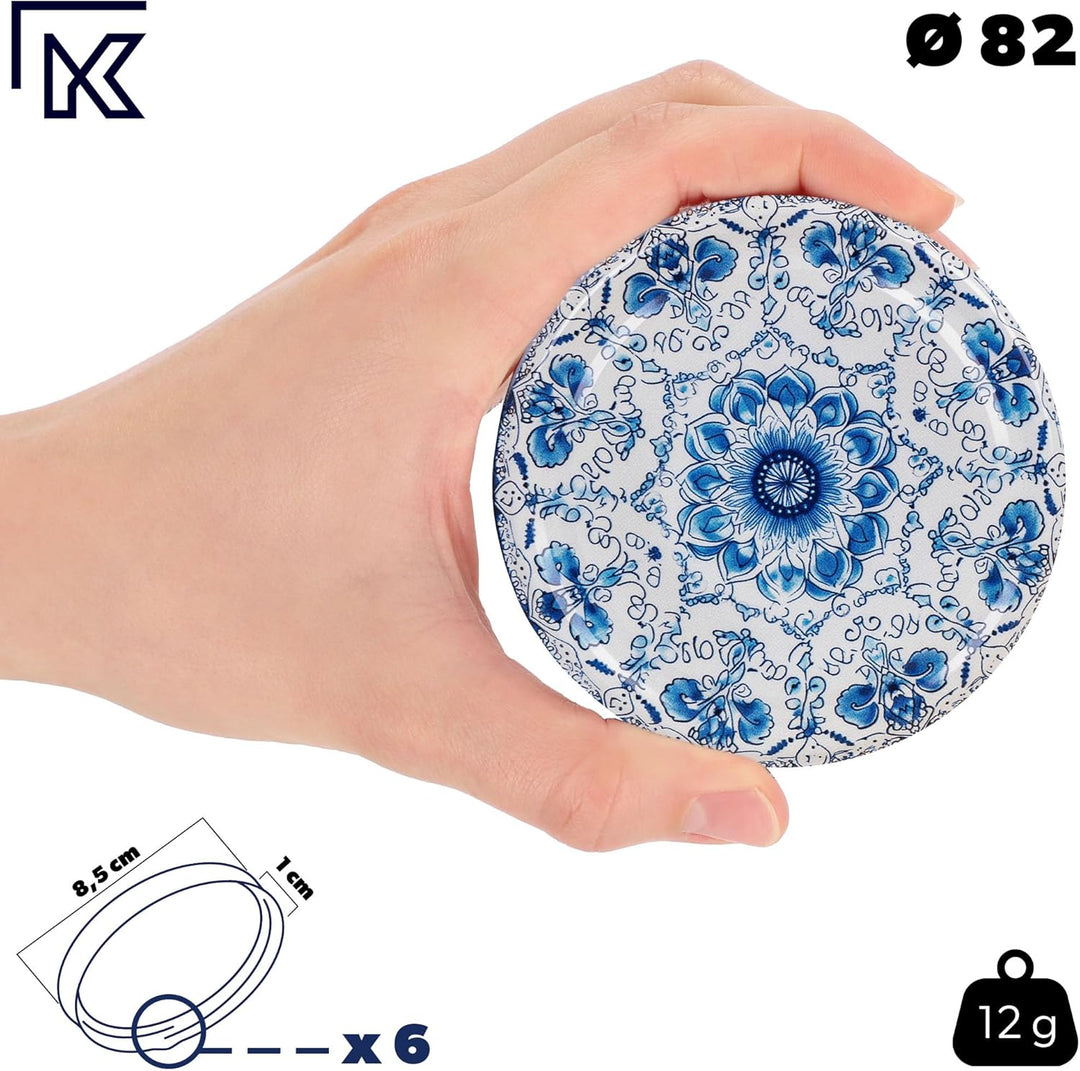 KADAX 24er Set Einmachgläser 540ml TO82, Sturzgläser Mason Jar mit Schraubdeckel, Luftdichte Twist-o