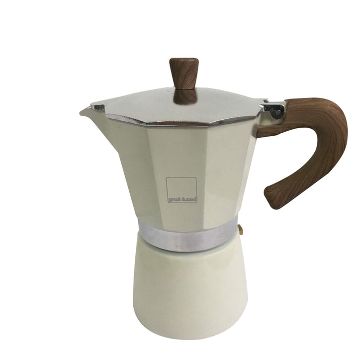 Gnali & Zani Venezia Espressokocher | Creme | Für 9 Tassen | Alle Herdarten inklusive Induktion | Al