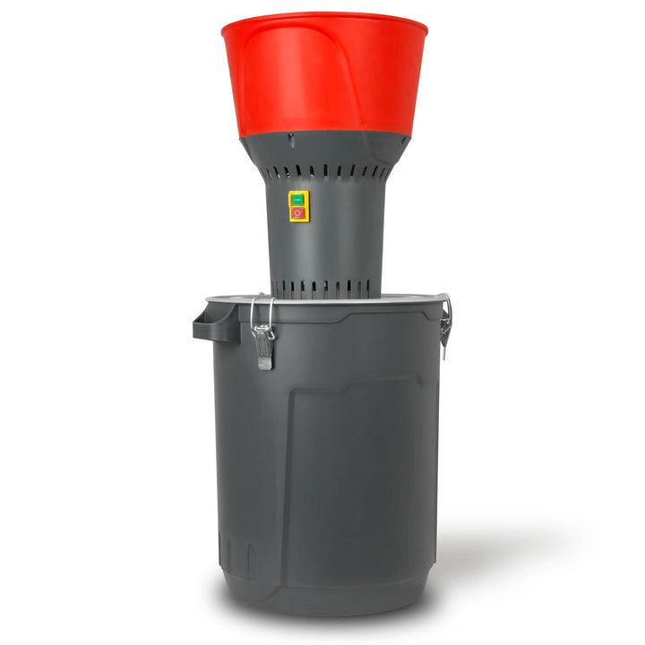 EBERTH Elektrische Getreidemühle mit 50L Eimer, 1300 Watt Elektromotor, 13L Einfülltrichter, 400 kg/