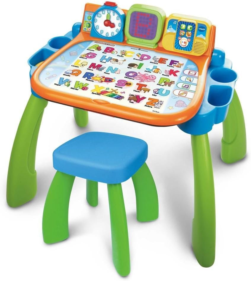 Vtech 80-154604 Magischer Schreibtisch 3-in-1 , green Grün Single, Grün Single
