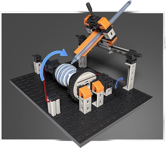 fischertechnik Universal Pro 571903 – Konstruktionsbaukasten, technisches Spielzeug, 10 Modelle ab 7