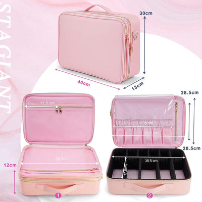 Joligrace Grosse Kosmetiktasche Schminktasche Reise Make up Tasche Kosmetikbeutel Make up Organizer