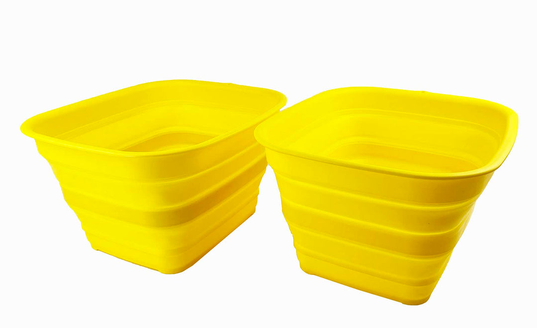 SAMMART 15L zusammenklappbare Wanne – Faltbare Geschirrwanne – tragbares Waschbecken – platzsparende