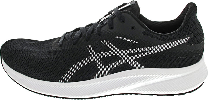 ASICS Patriot 13 Sportschuh Schwarz (48) 41.5 EU Black White, 41.5 EU Black White