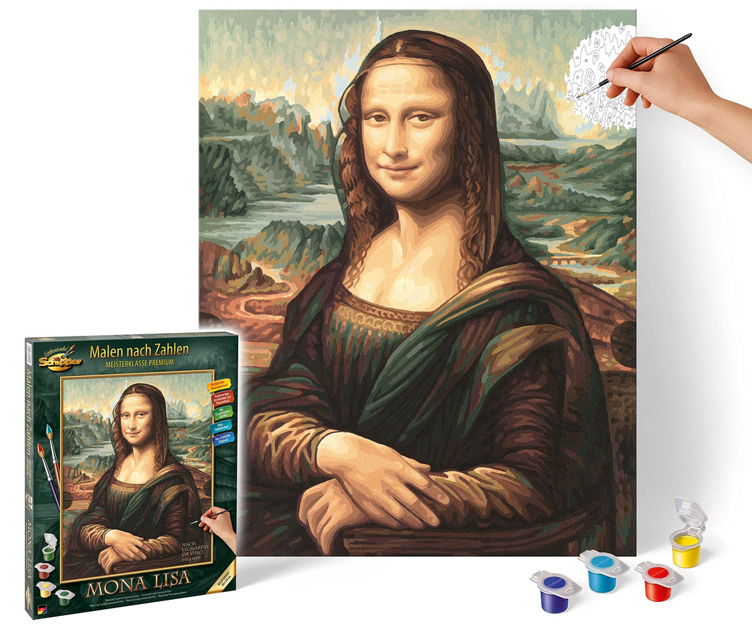 Schipper 609130511Malen nach Zahlen - Mona Lisa - Bilder malen für Erwachsene, inklusive Pinsel und