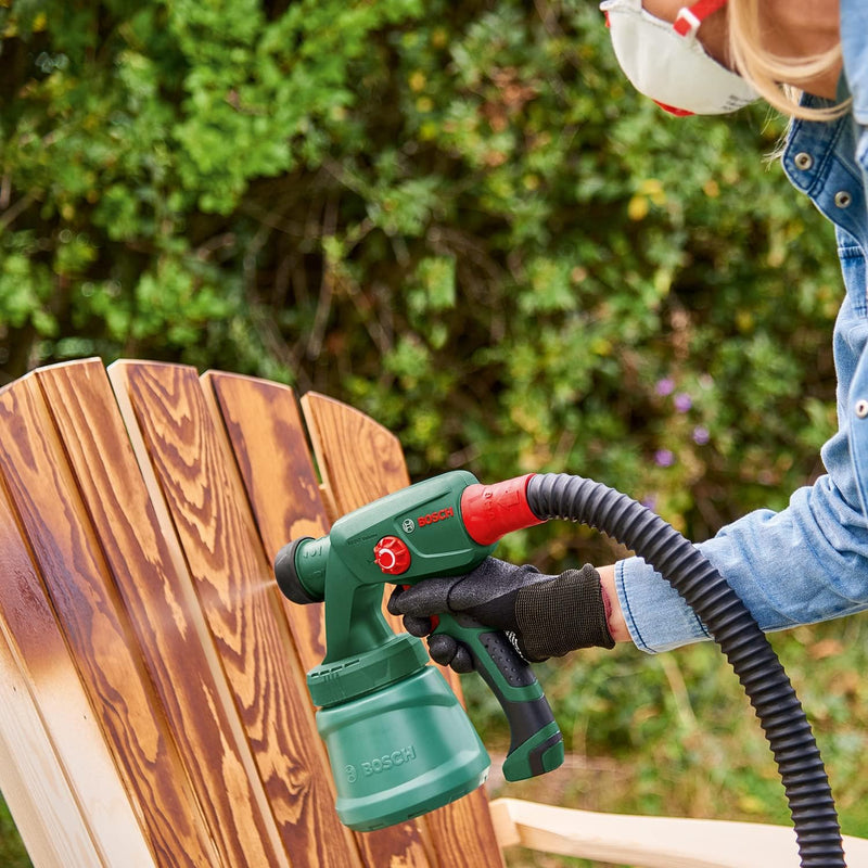 Bosch Akku-Farbsprühsystem EasySpray 18V-100 (ohne Akku, System, für Lacke und Lasuren, Förderleistu