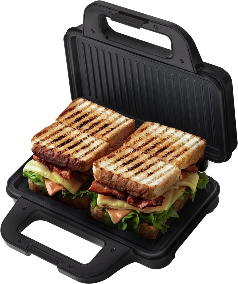 Camry - sandwichmaker und panini grill in einem - 2 in 1 - schwarz sandwichtoaster klein - sandwich-