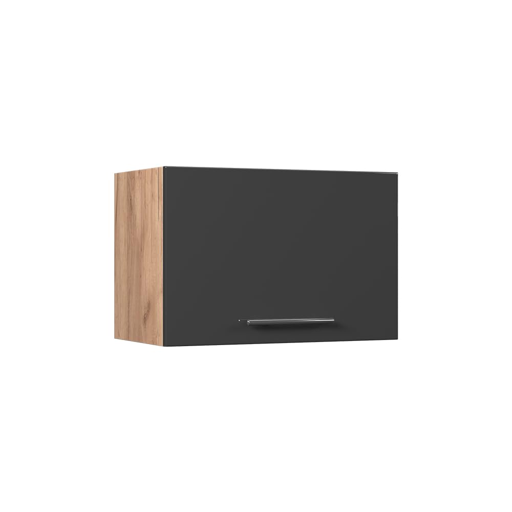 Vicco Hängeschrank Fame-Line, Anthrazit Hochglanz/Goldkraft Eiche, 60 cm | zur Kombination mit weite