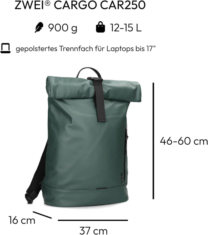 Zwei CARGO Rucksack CAR250 pine, Pine