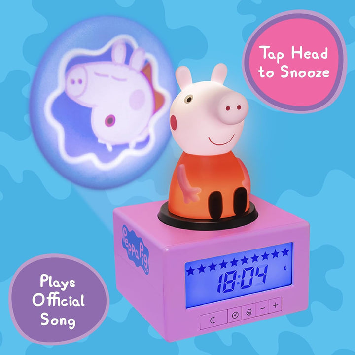 Peppa Pig Paladone Schlaftrainings-Wecker, Mehrfarbig, Einheitsgrösse Cartoon, Cartoon