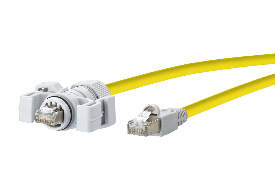 METZ CONNECT E-DAT Industry Patchkabel V6, IP67 - RJ45, 5 m, 5 m