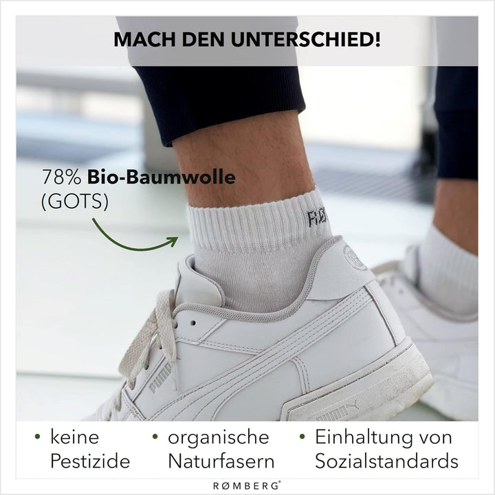 Romberg Unisex Ankle Socks, 6er Pack 35-38 Schwarz, 35-38 Schwarz