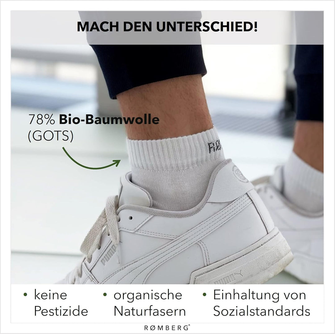 Romberg Unisex Ankle Socks, 6er Pack 35-38 Weiss, 35-38 Weiß