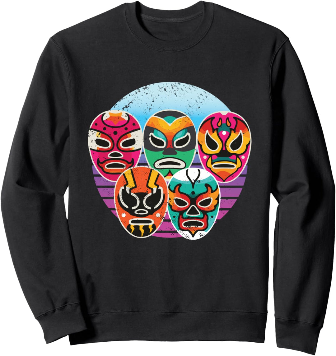 Mexikanische Wrestling Maske I Mexikanisches Wrestling Sweatshirt