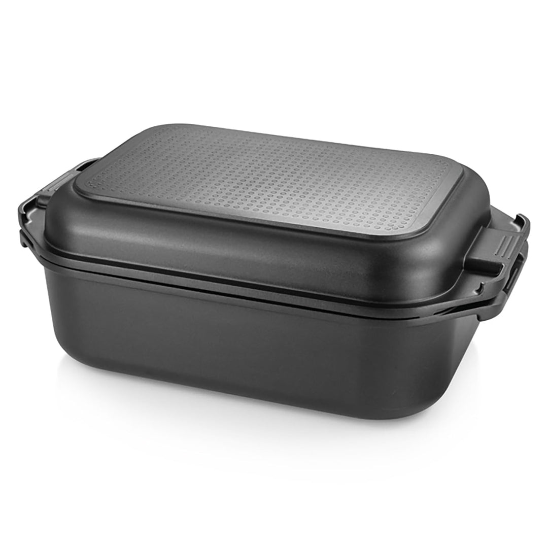 Tescoma GrandCHEF Bräter mit Deckel 40x26 cm, geeignet für Gasherd, Induktion und Backofen, PFOA- un