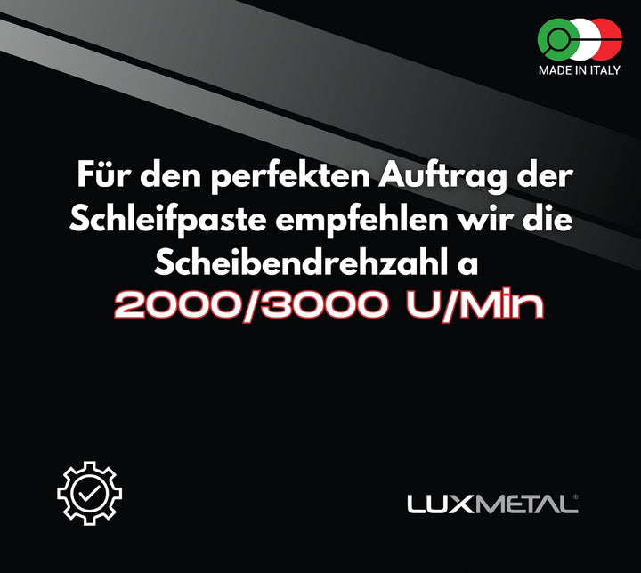 Lux Metal 3 Polierpaste 350 g (FL-C-J) Ultrafein Fein Mittel Schleifpaste Für spiegelnden Glanz Auf