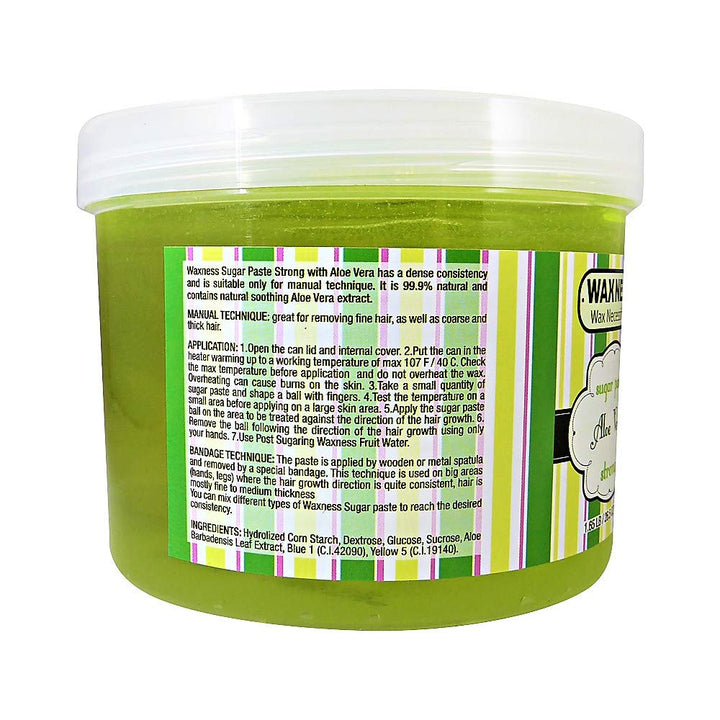 Waxness Zuckerpaste Strong Aloe Vera 750 g - Zuckerwachs zur Haarentfernung - Strong Sugar Paste 750