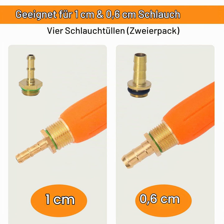 Sprühstab aus Metall,3/8 Zoll &amp; 1/4 Zoll Messing Barb Universal Sprühstab Ersatz,Hochdruckreiniger S