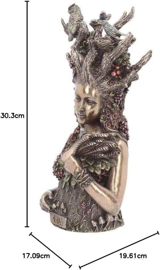 Nemesis Now Figur Gaia Büste 30cm Bronze