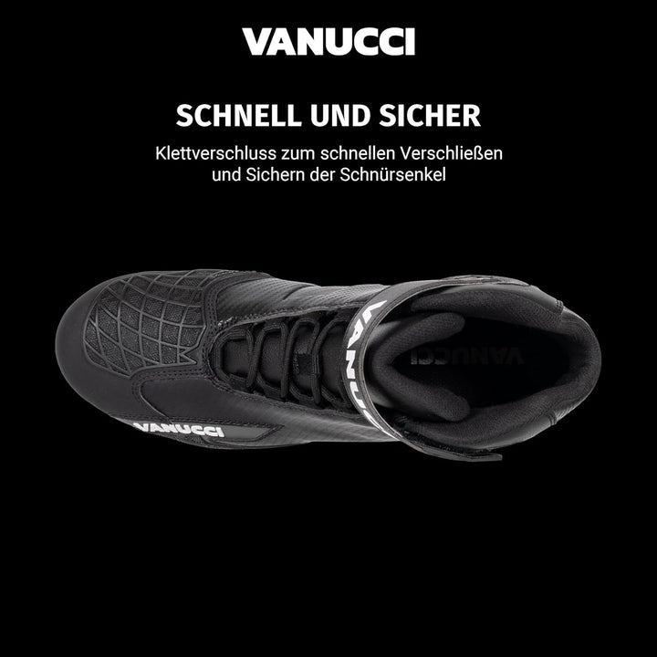 Vanucci VSB-3 Motorradstiefel Herren, Touring Stiefel, Biker Boots, Motorradschuhe Mit CE-Zertifizie