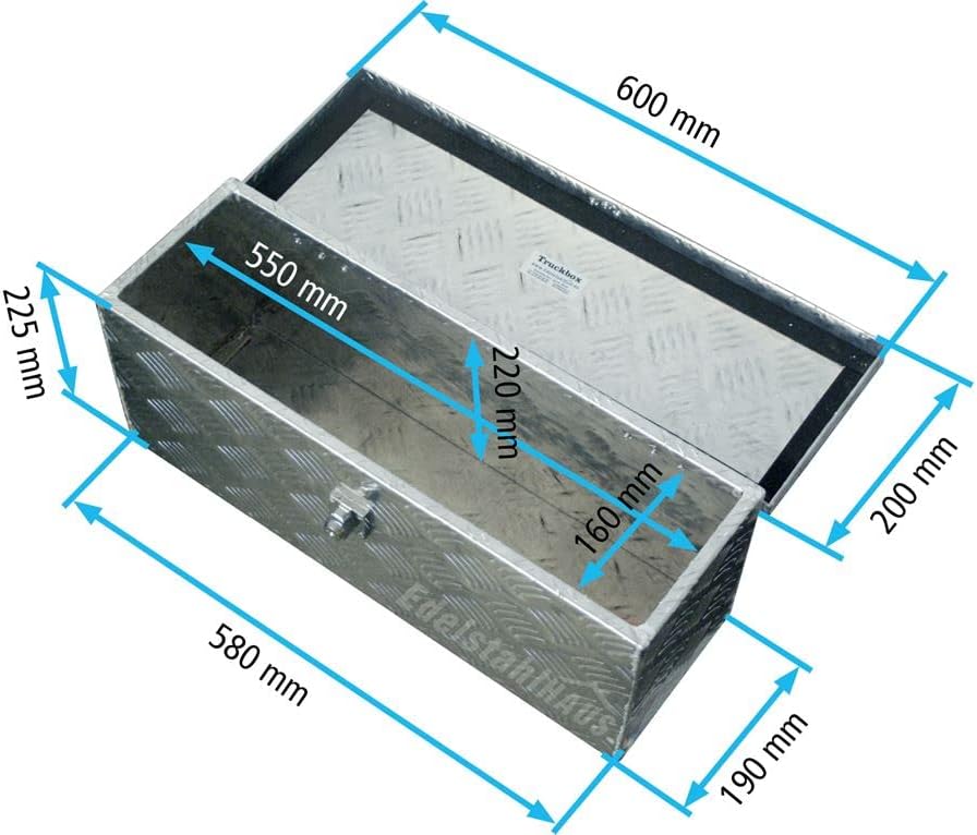 Truckbox D025 + MON2012 Montagesatz, Werkzeugkasten, Deichselbox, Transportbox