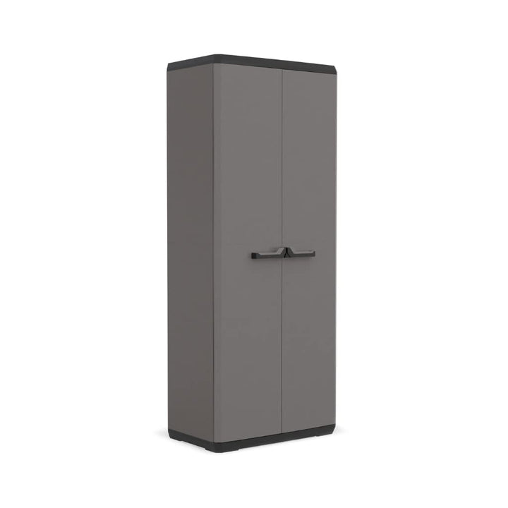 Keter Più Kunststoffschrank, hoch, anthrazit/schwarz, 68 x 39 x 166 cm Tall cabinet, Tall cabinet