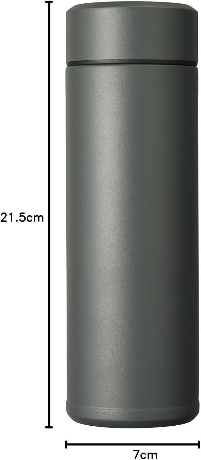 Kyocera isolierte Slim-Trinkflasche mit keramischer Innenbeschichtung, 12 Stunden heiss, 24 Stunden