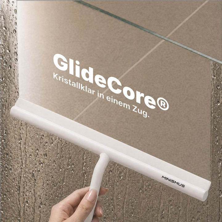 Minismus Silikon Duschabzieher für Glastüren und Fenster 33 cm – Fensterabzieher Badezimmer und Spie