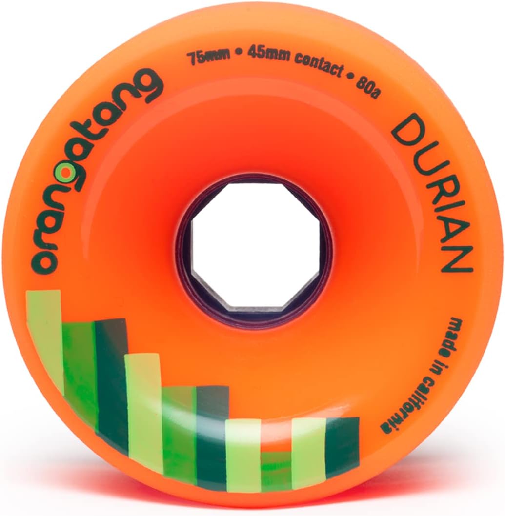 Orangatang Longboard RÃ Durian 75mm 83a Rollen orange, orange