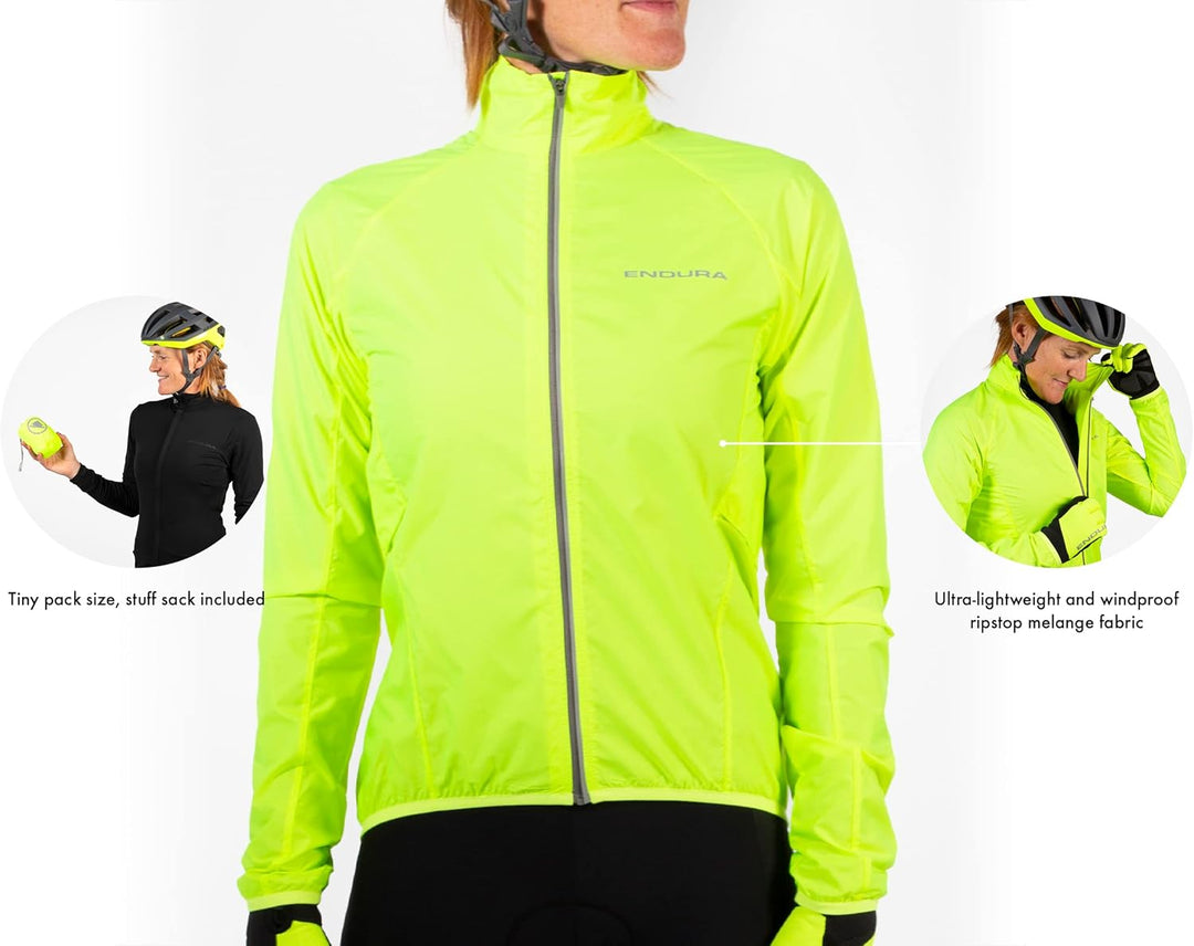Endura Damen Pakajak, neon-gelb