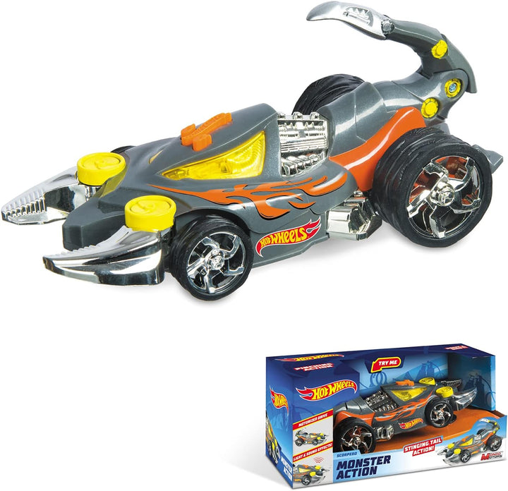 Mondo Motors - Hot Wheels Action SCORPEDO - Friktionsauto für Kinder - Licht und Sound – 51202