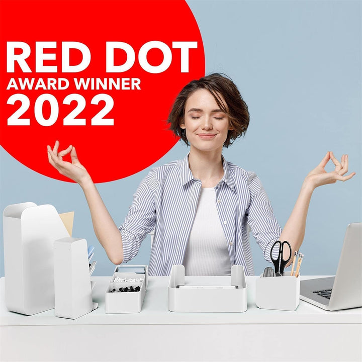 Schreibtisch Organizer mit RED DOT Design Award - Premium Stiftehalter aus recyceltem Material - Bür