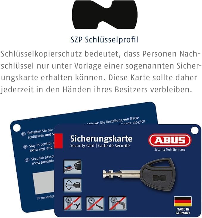 ABUS Vorhangschloss Granit 37RK/70 SZP Premium-Schloss für höchste Beanspruchungen - erhöhter Bügels