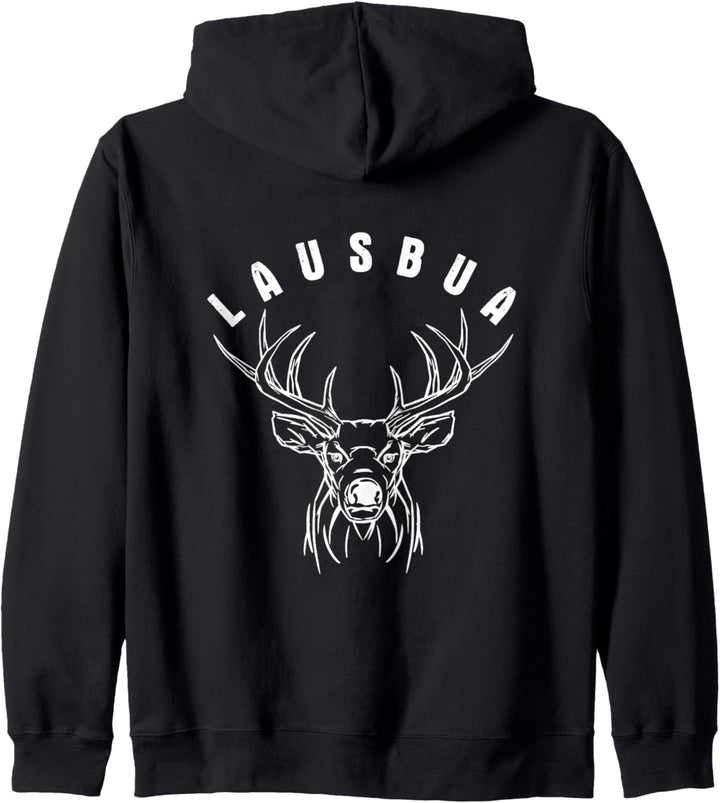 Lausbua Hirsch Bua Kapuzenjacke