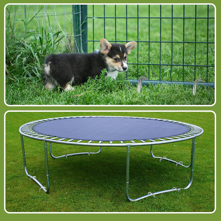 20 Stück 40cm Schwere Trampolin-Zeltanker-Bodennägel - Rostfrei Verzinkter Stahl J-Haken-Rebar-Pfähl