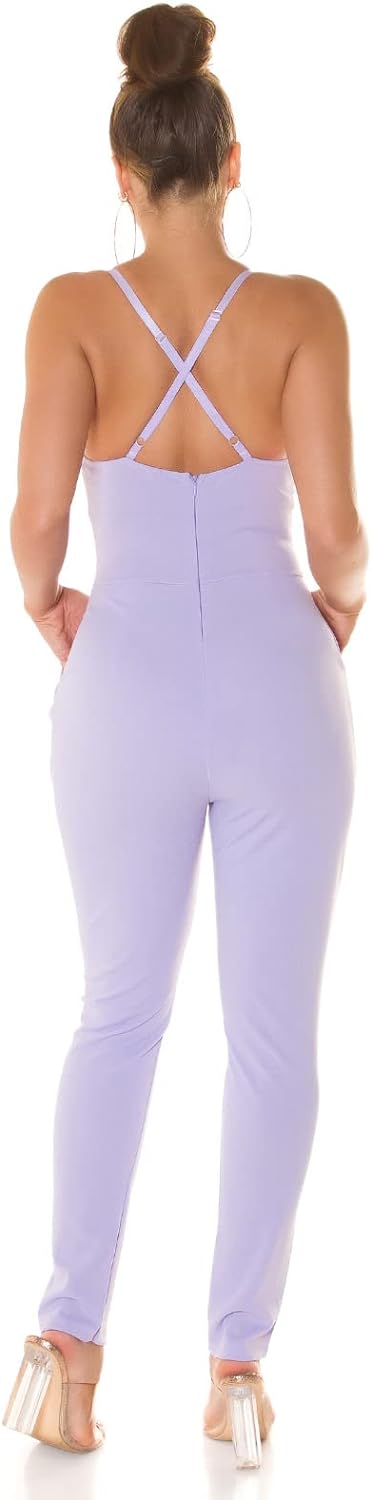 Sensation Cocktail Maxi Träger Jumpsuit mit Mesh-Einsatz Einheitsgrösse Flieder, Einheitsgrösse Flie