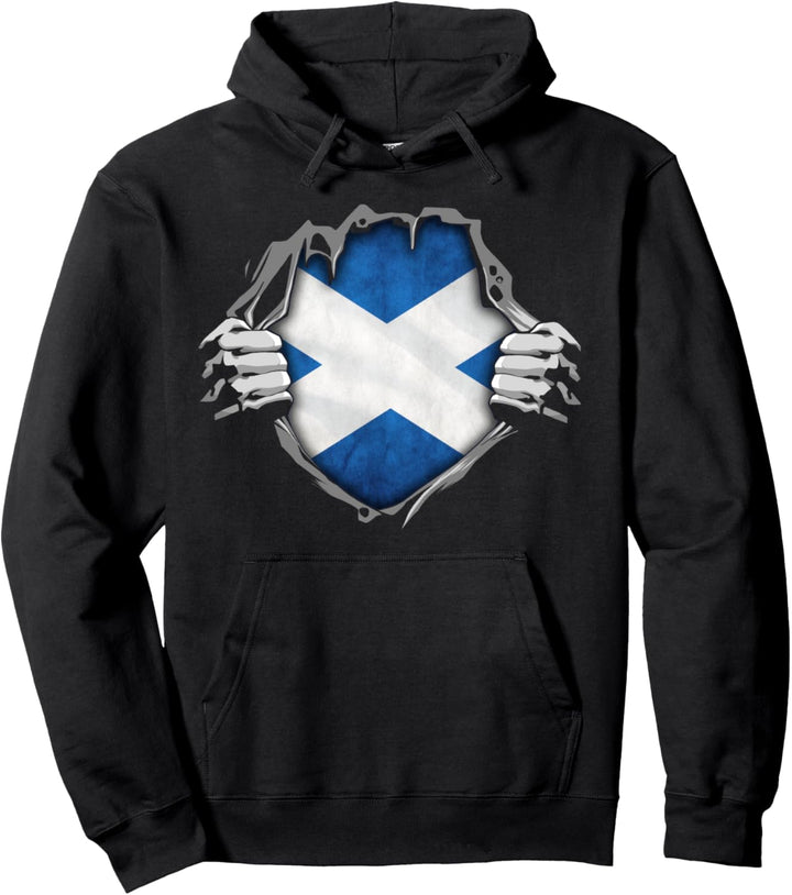Schottland Patriotisch Schottische Flagge Souvenir Pullover Hoodie