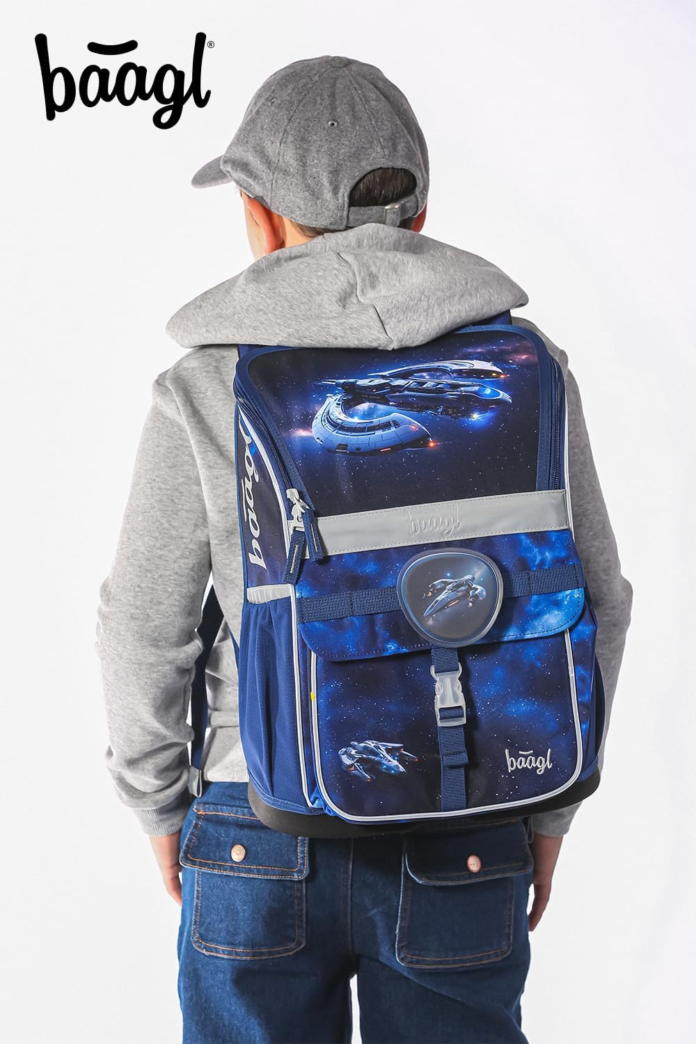 Baagl Schulranzen Jungen Mädchen Set 5 Teilig (Zippy Schultasche für 1. Klasse, Mäppchen, Turnbeutel