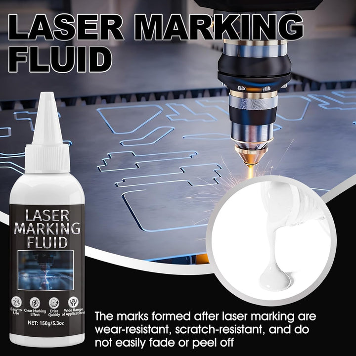 Laser Markierungsspray, Laser Gravur Spray, Lasermarkierungsflüssigkeit, Geeignet für Lasergravuren
