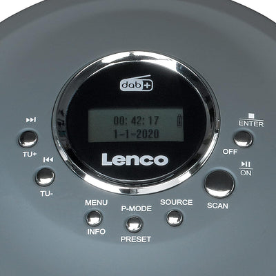 Lenco CD-400 - Tragbarer CD-Player - Discman - DAB+ Radio - CD, CD-R/RW, MP3-Player - Senderspeicher