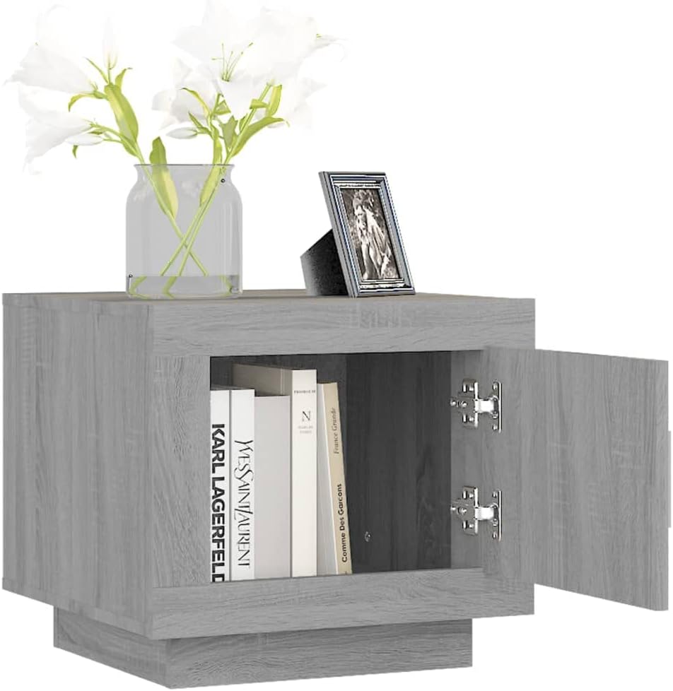 vidaXL Couchtisch Grau Sonoma 51x50x45 cm Holzwerkstoff