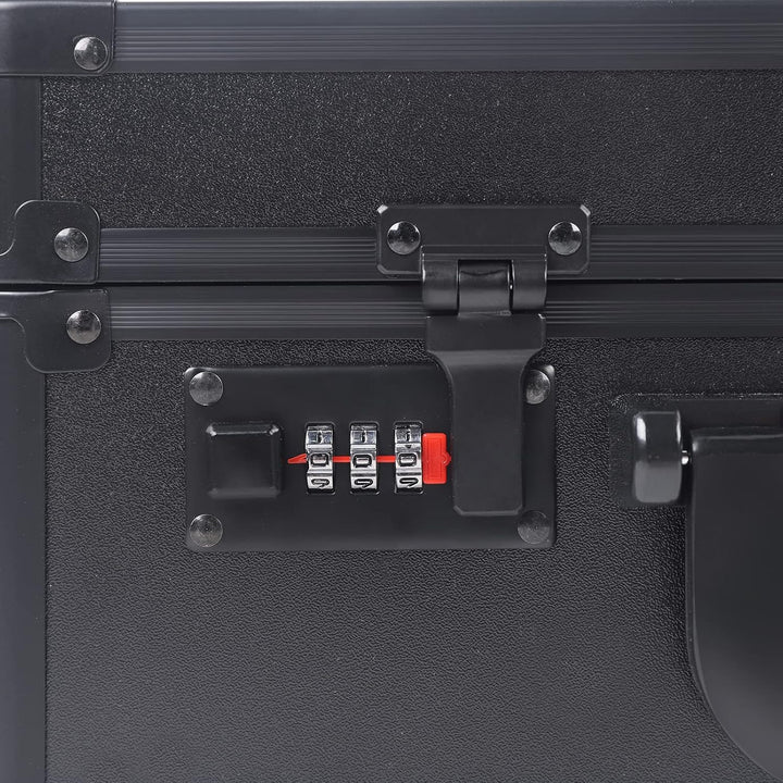 Tragbar Grosser Friseursalon Stylist Koffer, 40x28cm Werkzeug Organizer, Kosmetikkoffer Mit Passwort