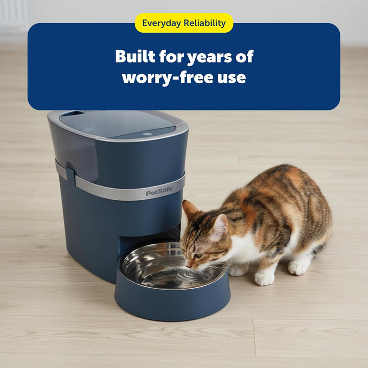 PetSafe 2 Tierfutterteiler mit nur einem Napf, Futterautomat für zwei Hunde oder Katzen, BPA-freier