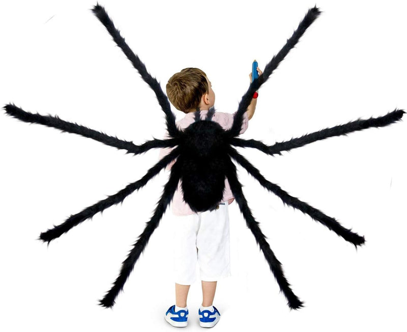 iZoeL XXL Halloween Deko 700cm Riesige Spinnennetz + 200cm Spinne + Spinnweben + 30 Mini Spinne, Hal