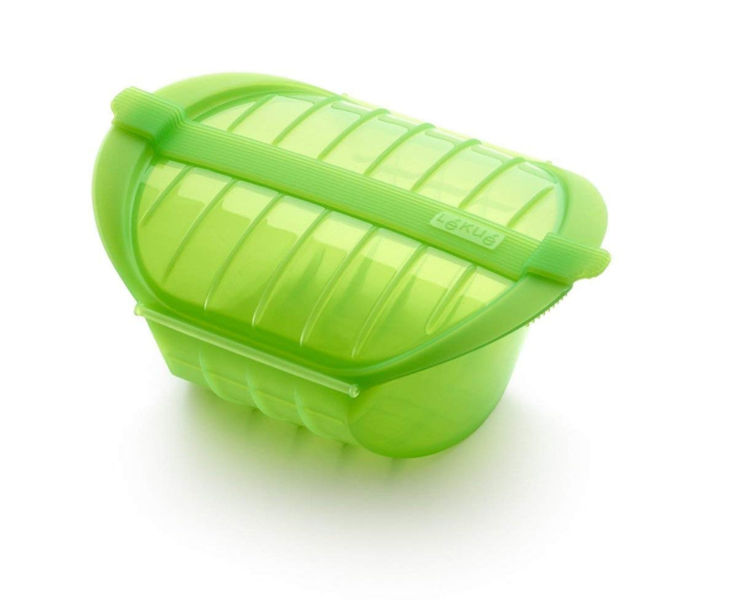 Lékué Ogya Dampfbox, Platin-Silikon, 1–2 Personen, grün, 3406600V09U004 500 ml Grün, 500 ml Grün