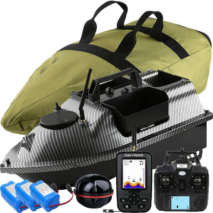 12000mAh 500m GPS futterboot mit 3 Katapultbuchten. Köderboote zum Karpfenangeln mit GPS, 16 Speiche