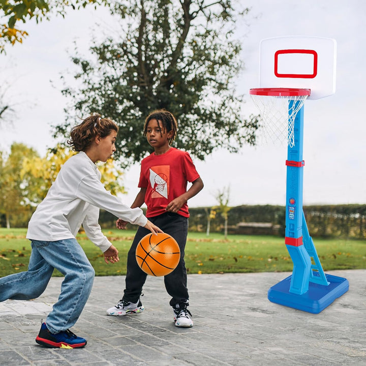 Basketballkorb für Kinder Spielzeug, Indoor Outdoor Pool Basketballkorb, 5-Fach Höhenverstellbarer 7